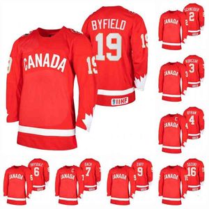 C202 2021 IIHF Wereldkampioenschap Junioren Bowen Byram Kirby Dach Quinton Byfield Dylan Cozens Jack Quinn Taylor Gauthier Dylan Garand Jersey