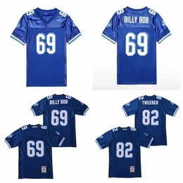 C202 Varsity Blues Movie 82 Charlie Tweeder Jersey West Canaan Coyotes Football 69 Billy Bob Team Blue All Stitched Ademend Puur Katoen