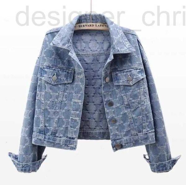 C2036 chaqueta de diseñador para mujer manga larga solapa cuello jeans chaquetas denim abrigo para mujer S M L XL 2XL 3XL