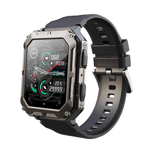 C20Pro montre intelligente mode sport montre-bracelet 1,83 pouces HD écran tactile longue durée de vie de la batterie IP68 étanche plusieurs Modes de sport Smartwatch C20 Pro