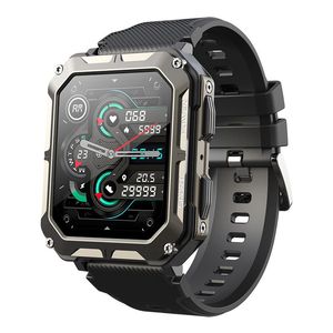 C20PRO montre intelligente bracelet fréquence cardiaque pression artérielle oxygène IP68 étanche Sports de plein air Smartwatch 380 MAH 35 jours en veille travail de longue durée