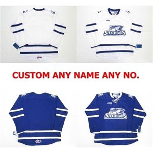 C26 Nik1 Hombres Mujeres Niños Personalizar OHL Mississauga Steelheads Jersey Hockey Jerseys baratos Goalit Cut Custom Cualquier nombre Cualquier NO. Camisetas de alta calidad