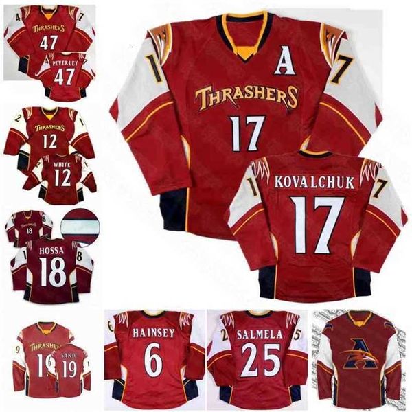 C2604 17 ILYA Kovalchuk Maillot des Thrashers d'Atlanta 2008-09 Blake Wheeler Ron Hainsey Rich Peverley TODD WHITE Zach Bogosian Clarke MacArthur Marian