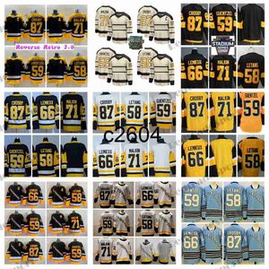 c2604 2023 Winter Classic 87 Sidney Crosby hockeyshirts 71 Evgeni Malkin 59 Jake Guentzel 58 Kris Letang 66 Lemieux 2122 Alternate Black Stitched Reverse Retro 20 Sh