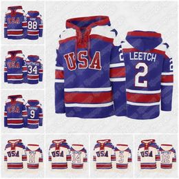 C2604 3 Matt Roy Hockey Hoodie jersey Jack Hughes Spencer Knight Matthew Beniers Brian Boyle Jonathan Quick Landon Slagger Neal Broten Colin