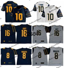 c2604 Personnaliser NCAA California Golden Bears 16 Jared Goff College Football Jerseys 17 Vic Wharton III CAL 1 DeSean Jackson 8 Aaron Rodgers 10 Marshawn Lynch Stitched