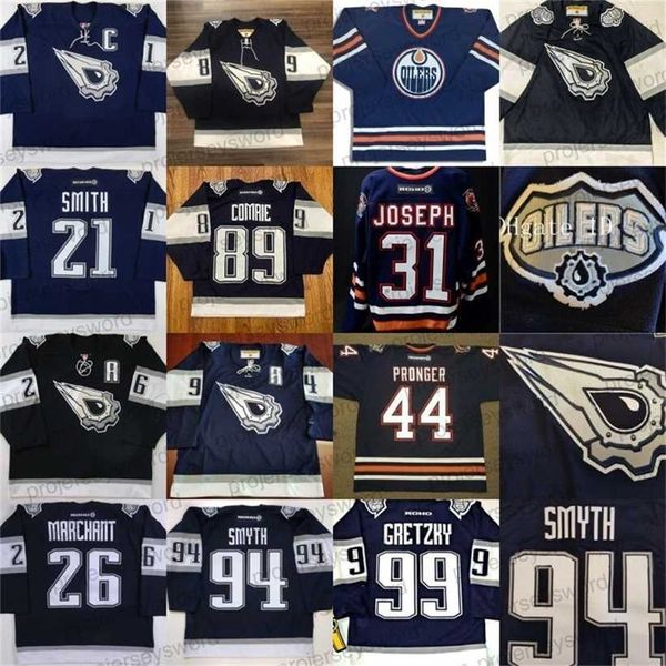 C2604 Mit 2001 Vintage Edmonton Koho Jersey 97 Connor McDavid 15 Brad Isbister 21 Jason Smith 26 Todd Marchant 49 Jan Horacek 89 Mike Comrie 94 RYAN