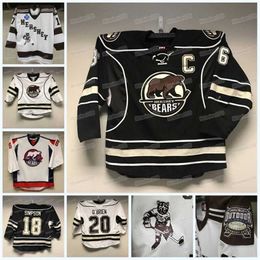 C2604 Maillot de hockey Hershey Bears personnalisé MitNess AHL Tobias Geisser Dylan McIlrath Drake Rymsha Michal Kempny Lucas Johansen Kody Clark Ryan