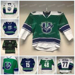 C2604 MitNess Utica Comets Hockey Jersey AHL Custom Mujeres Jóvenes Reilly Walsh Fabian Zetterlund Graeme Clarke A.J. Greer Nate Schnarr Robbie Russo