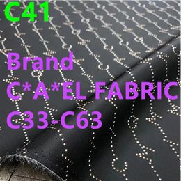 C33-C63 marca poliéster algodón jacquard tela vestido tela camisa patchwork diseñador tela