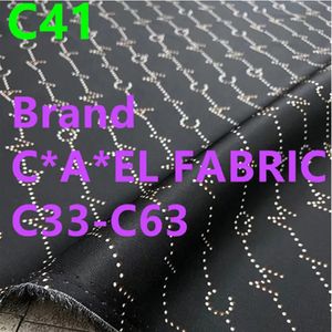 C33-C63 marque polyester coton jacquard tissu robe tissu chemise patchwork tissu de créateur