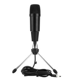 C330 USB Microfoon Karaoke Microfoon Plastic en metalen condensator Microfoon Hartgevormde wijzende Black8001939