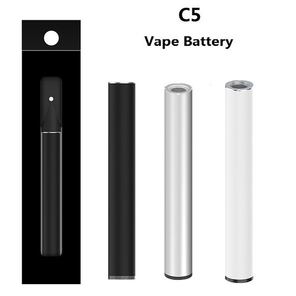 C5 Bud Touch Batería 10,5 mm Sin botones Vape Pen activado automáticamente Venta de fábrica Logotipo OEM Batería de precalentamiento personalizada 510 Hilo 350 mAh Batería ajustable de voltaje