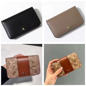 C5870 Slim multi-cards vouw Snap Card Case Kaarthouder Classic Style Short Card en Coin Purse Long Wallet