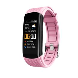 C5S Smart horloge Heren Dames Waterdicht polshorloge Stappenteller Sport Fitness Tracker Monitoring Wekkerinformatie Slimme armband
