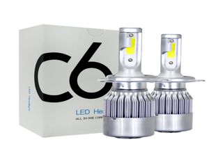 C6 LED -autokoplampen 72W 7600lm COB Auto Koplamp Bollen H1 H3 H4 H7 H11 880 9004 9005 9006 9007 Auto -stylinglichten3883585
