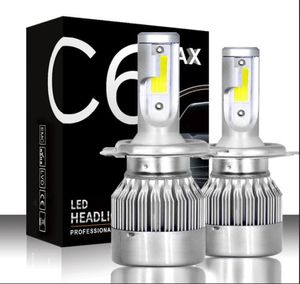 Ampoules de phares de voiture LED C6 MAX, faisceau HiLo, phare automatique H1 H3 h4 H7 H11 H13 9005 9006 9007, lumières de style 7079086