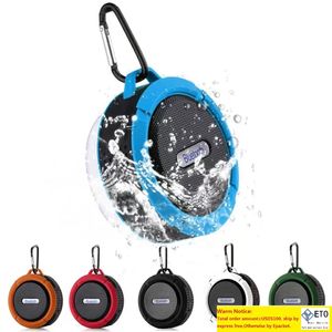 C6 Portable sans fil Mini haut-parleurs Bluetooth étanche caisson de basses boîte de son haut-parleur TF carte mains douche haut-parleur 223N