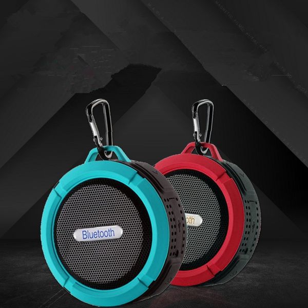 c6 haut-parleur bluetooth étanche ventouse extérieure mini haut-parleur bluetooth téléphone portable subwoofer de voiture petit haut-parleur dhl gratuit