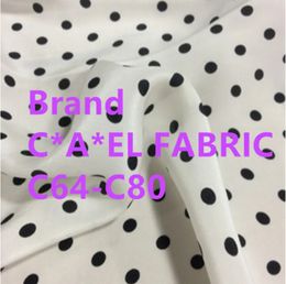 C65-C81 Merk polyester jacquard stoffen jurk bedrukte moerbeizijde stof jurk stof overhemd stiksel