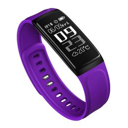 C7S Smart Bracelet Blood Pressure Heart Rate Monitor Smart Watch Fitness Tracker Waterdicht scherm Sport Smart polshorloge voor iPhone Android mobiele telefoon