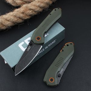 C9280 Cuchillo plegable de bolsillo 8Cr13Mov Black Stone Wash Blade Nylon Plus Mango de fibra de vidrio Rodamiento de bolas EDC Cuchillos de carpeta con caja al por menor