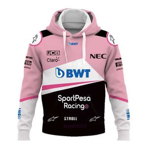 C95e Herenhoodies 2023/2024 Nieuw F1 Formule 1 Racing Team Sweatshirts Match Point Bwt Fan Roze Comfortabel Jersey Lijn Kleding Seizoen Power