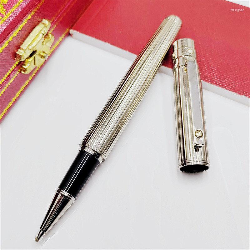 CA S -serie Gold en Silver Stripes Design Ballpoint Pens Writing Gift Statinery Luxury Office Supplie 13 Kleurselectie