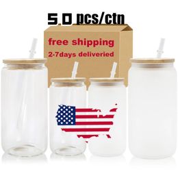 Entrepôt CA/USA 16 oz 500 ml eau café potable double paroi sans BPA tasses en plastique acrylique gobelet en plastique mat avec couvercle et paille