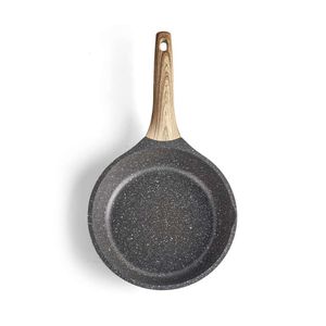 Caannasweis Granite Frysine Pannet Granite, casseroles d'omelette sans bâton, Pan de cuisine de cuisine en pierre d'oeuf Omelette, Induction Compatible, PFOA gratuit (gris, 8