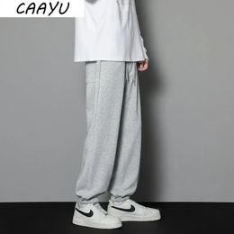 Caayu Casual Sports Pants Mens Herfst Losse grijze baggy broek Jogger Hombre Fashion Break Basketball Sweatebants Heren 240410
