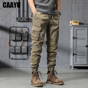 CAAYU Joggers Cargo pantalon hommes décontracté Hip Hop Y2k multi-poches pantalon masculin pantalons de survêtement Streetwear Techwear pantalon kaki tactique 240227