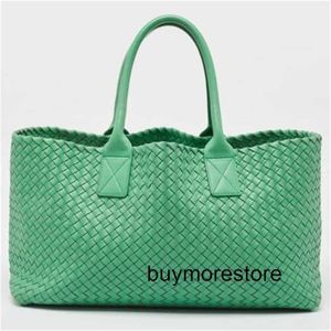 CABAT Large Totes Handbag Bottsvents 7a Woven Green IntreCiato Leather Medium Limited Edition 0147/1000 CABOTV5YF