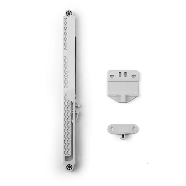 Adaptateur de glissières d'armoire, système de fermeture en douceur pour tout tiroir à montage latéral, tampon coulissant, amortisseur de placard, ensemble de 2 pièces 240322