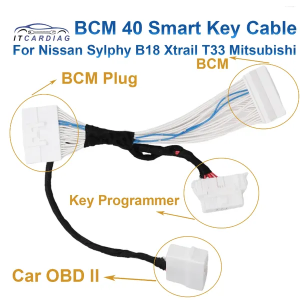 Câble 4A clé intelligente pour Nissan Xtrail T33 Pathfinder Sylphy Obdstar BCM Mitsubishi