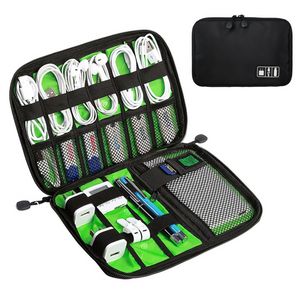 Kabelorganisator Opslagzak Systeem Kit Kit Case USB -gegevenskabel Oortelefoon Draadpen Power Bank SD Card Digitale gadgetapparaat Reistas SS0131