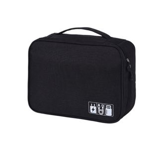 Sac de rangement de câbles, organisateur électronique numérique étanche, Portable, ligne de données USB, sac de rangement de prise de chargeur, organisateur de câbles de voyage C02