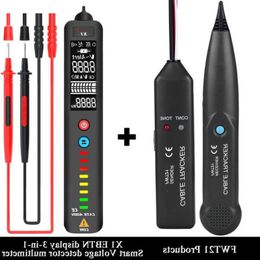 FreeShipping Cable Tracker Tester Détecteur de ligne professionnel LAN Traceur de fil téléphonique Localisation du point d'arrêt avec détecteur de tension AVD06 Dukab