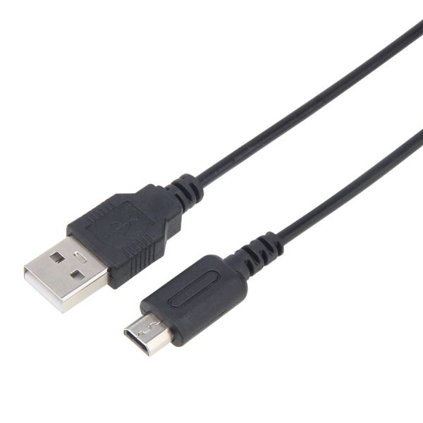 Cables Cable de carga USB negro de 1,2 m para cables de cargador de energía NDSL para Nintendo DS Lite DSL