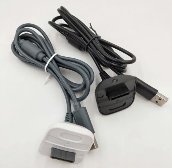 Cables Cargador de carga de 1,5 M Cable USB para XBOX 360 Gamepad Cable conector Cable USB inalámbrico controlador de juego Joystick fuente de alimentación