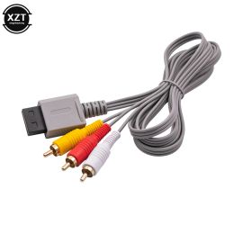 Kabels 1.8m 3 RCA -kabel voor Nintendo Wii Controller Console Audio Video AV -kabel Composiet 480P Goldplated RCA voor Nintend Wii Cord