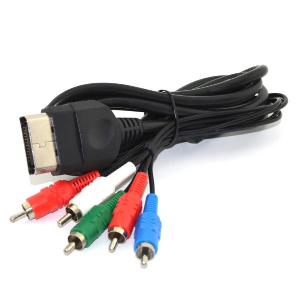 Câbles de 1,8 m Câble composant pour Xbox 5RCA composant audio vidéo Câble de cordon de ligne AV