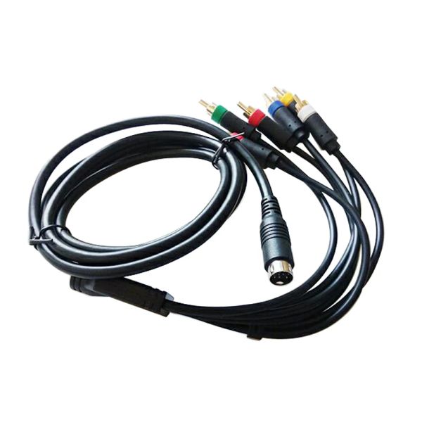 Cables Cable de repuesto para monitor de color RGBS/RGB de 1,8 m, cable componente para consola de juegos Sega MD2