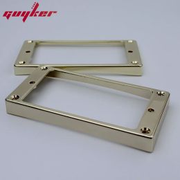 Câbles 1 Set Gold Humbucker Frames de ramassage Couc et pont de pick-up Bague de montage incurvé conique pour la guitare électrique LP