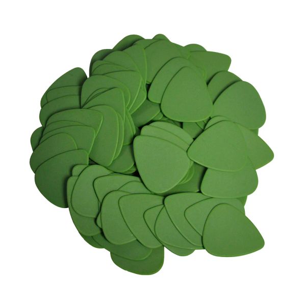 Câbles 100pcs lourds 1 mm 351 pic de guitare delrin Plectrums vert