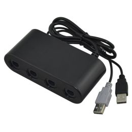 Câbles 10pcs 4 ports Player Converter pour l'adaptateur de contrôleur GameCube pour la poignée Wiiu Adaptateur de convertisseur combiné