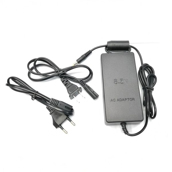 Câbles 10pcs AC 100 ~ 240V Adaptateur Cordon du chargeur d'alimentation électrique DC 8.5V 5.6A Adaptateur pour Sony PS2 Slim 70000 Série EU