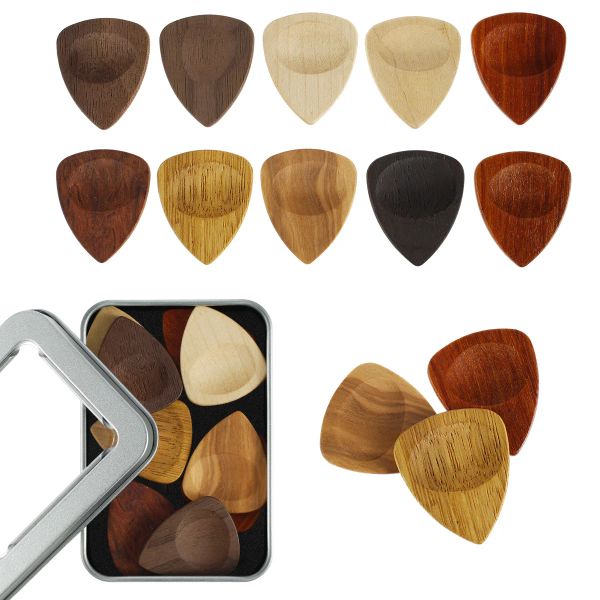 Câbles 11pcs Choix de guitare pour fabriquer un échantillonneur de guitare en bois sonore pour les accessoires de guitare de basse électrique classique acoustique