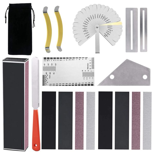 Câbles 18 PCS Guitar Stater Repair Kit de mise à niveau Kits POLIFICATIONS BAR KITS POLUS POUR GUITARE ACOUSTIQU