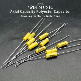 Câbles 20pcs Capacité axiale Condensateur en polyester 223J400V / 473J400V 0,022UF / 0.047uf Brass Jambe Guitare Guitare Condensateur